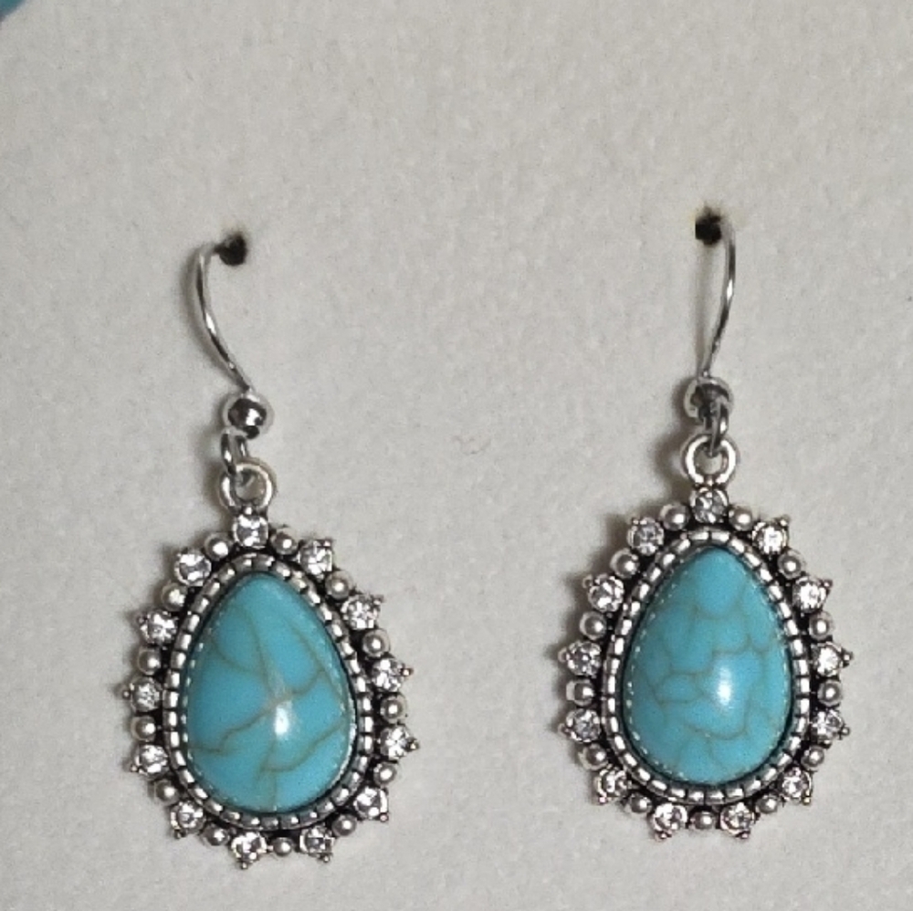 Turquoise Teardrop Earrings